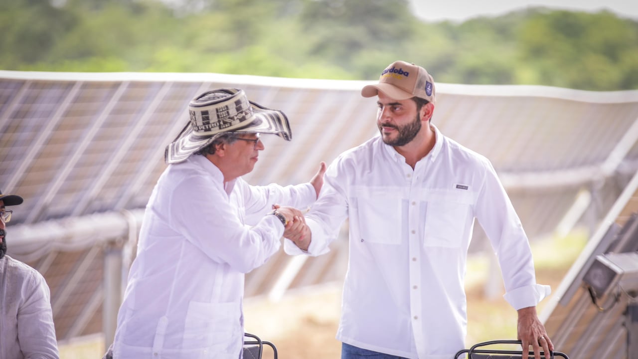 El presidente Gustavo Petro y Erasmo Zuleta, gobernador de Córdoba.