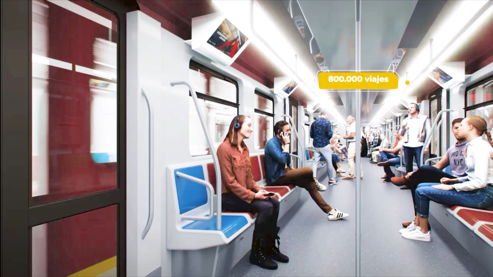 Render de la línea 2 del Metro de Bogotá