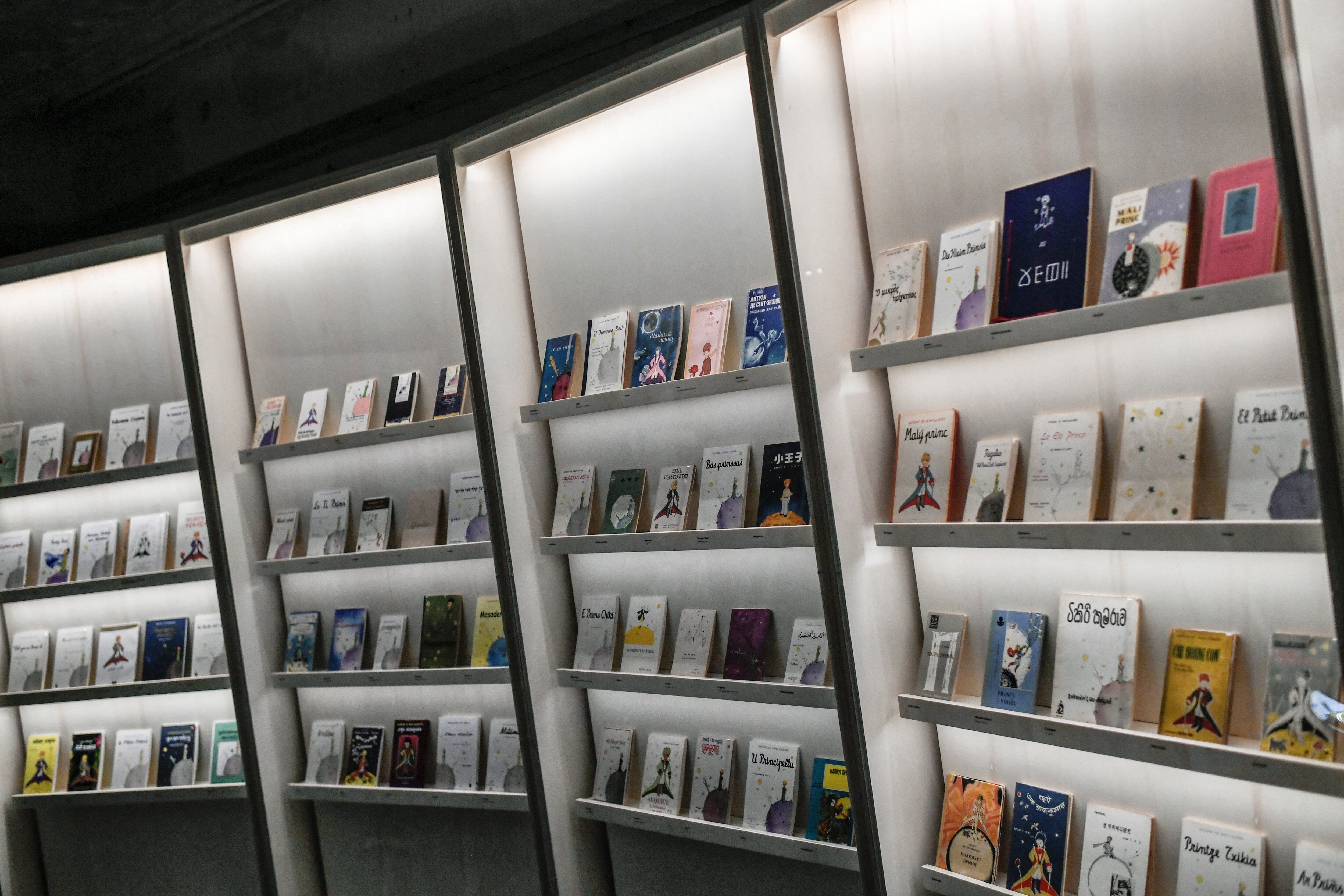 La exposición "Al encuentro del principito" eva hasta junio en el Musée des arts décoratifs de París. Foto: STEPHANE DE SAKUTIN / AFP.