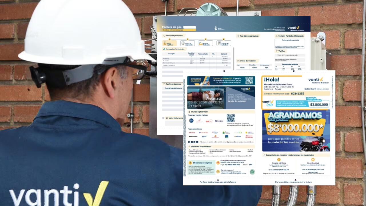 Vanti anuncia aumento del 36% en la factura del gas natural.