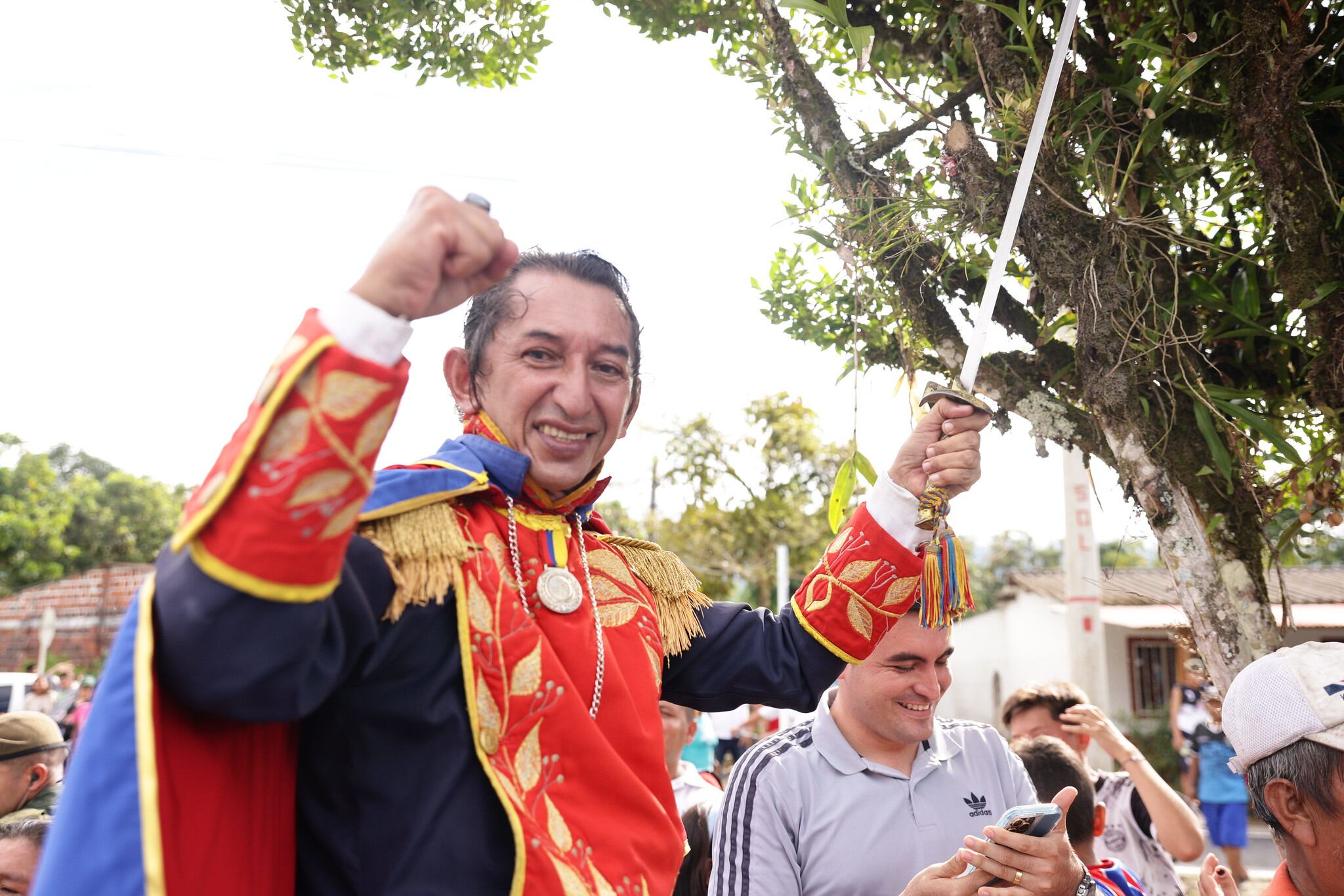 El ‘Simón Bolívar’ que se presentó ante el presidente, Gustavo Petro, En Cubará (Boyacá)