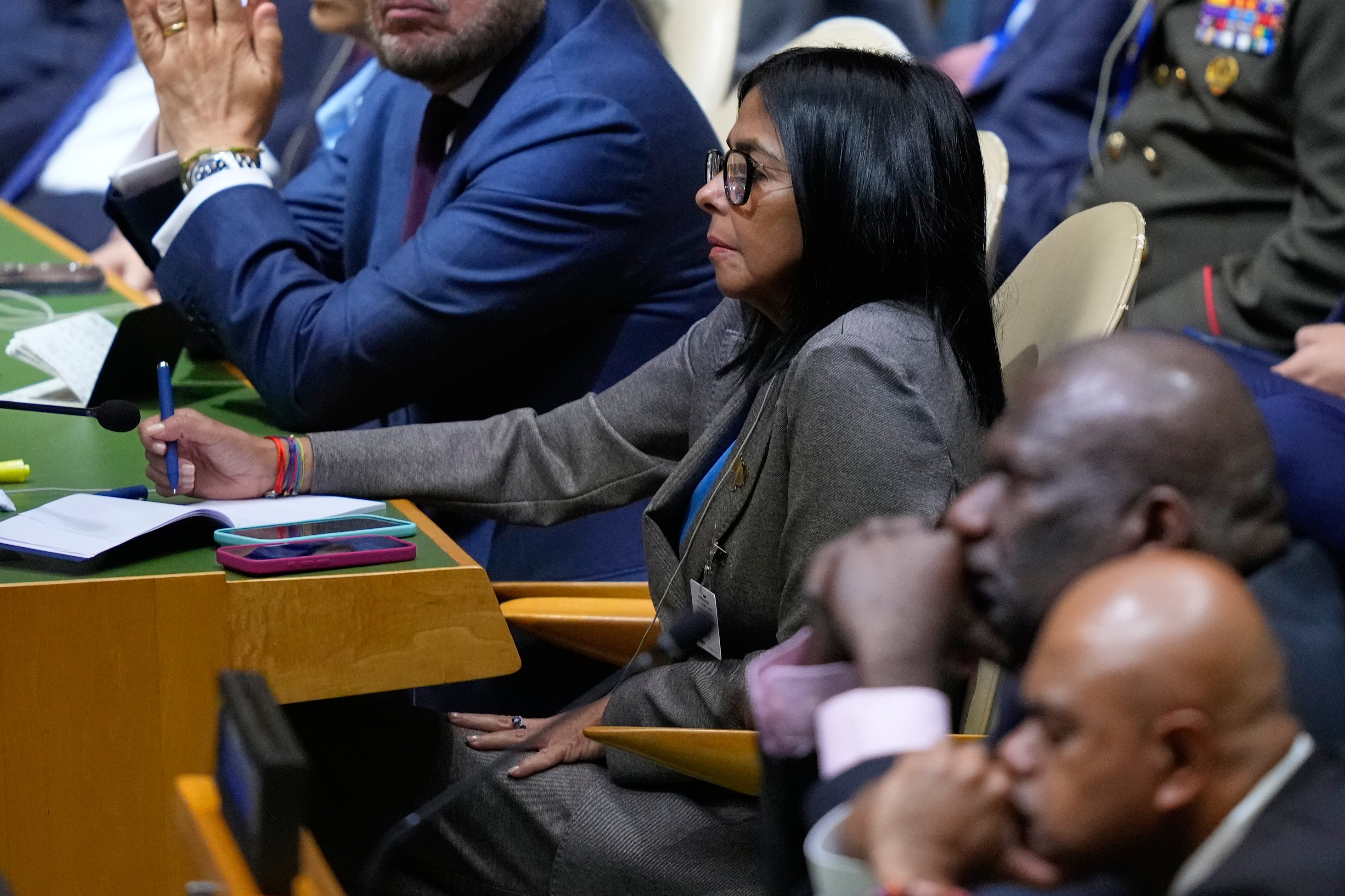 Delcy Rodríguez en la Asamblea General de la ONU.