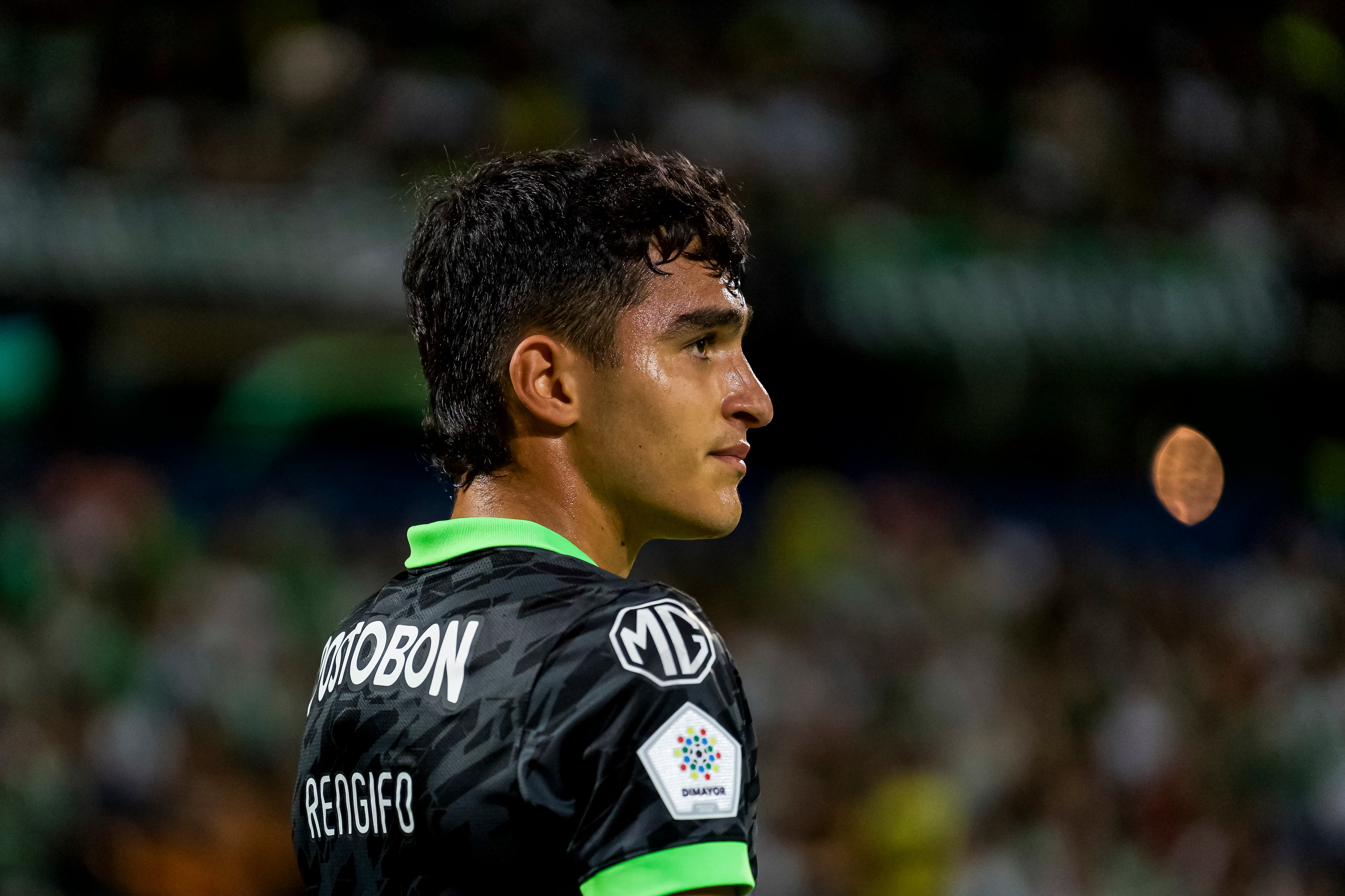 MEDELLIN, COLOMBIA - MARCH 13: Juan Manuel Rengifo of Atletico Nacional looks on during a Liga BetPlay match between Atletico Nacional and Llaneros at Estadio Atanasio Girardot on March 13, 2026 in Medellin, Colombia. (Photo by Camila Ortega/Eurasia Sport Images/Getty Images)