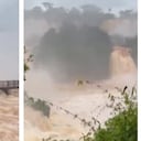 La fuerza del río Iguazú obligó a cerrar el parque argentino.