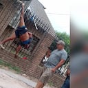 Ladrón quedó atrapado en la reja de casa hurtada y tuvo que ser 'rescatado' por la Policía.