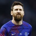Soccer Football - Ligue 1 - Angers v Paris St Germain - Stade Raymond Kopa, Angers, France - April 21, 2023 Paris St Germain's Lionel Messi during the warm up before the match REUTERS/Stephane Mahe