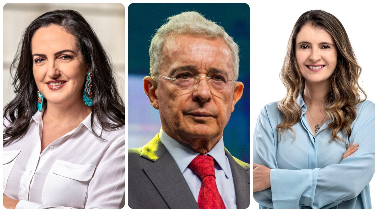 María Fernanda Cabal, Álvaro Uribe y Paloma Valencia.