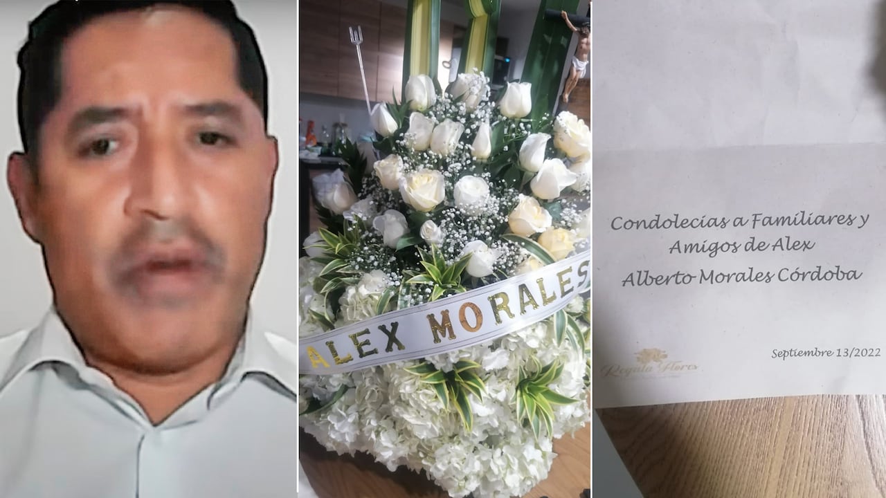 Un ramo fúnebre y un obituario se convirtieron en un mensaje y amenaza contundente de muerte contra el defensor de derechos humanos Alex Morales, quien ha estado trabajando con los extraditables en la propuesta de paz total.