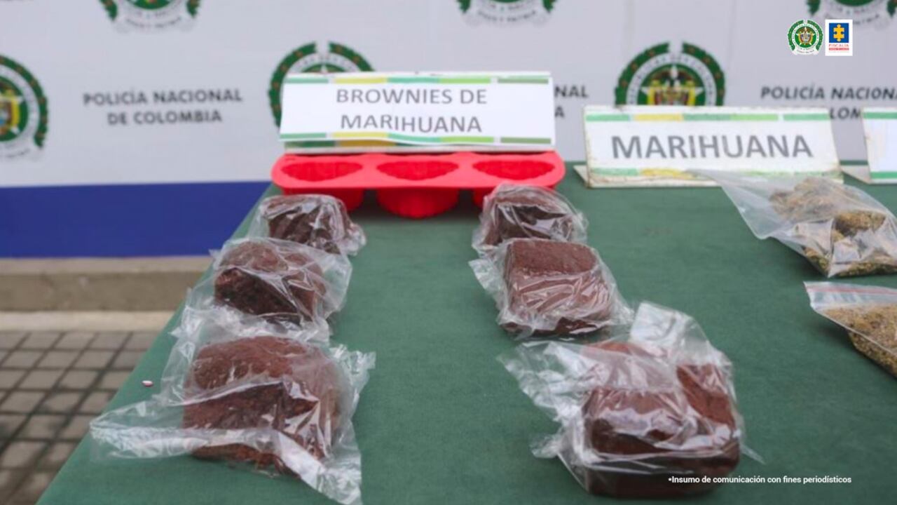 Imagen de referencia de brownie de marihuana.