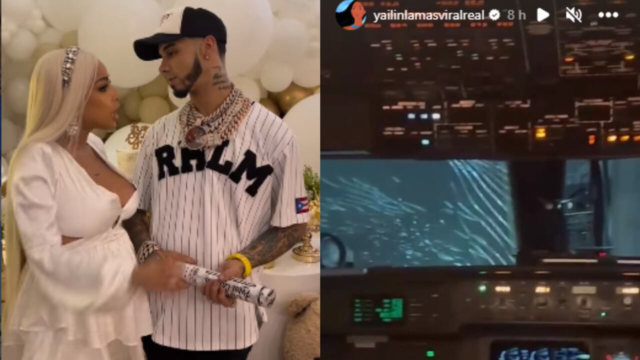 Anuel AA y Yailin vivieron una fuerte experiencia cuando el avión en que viajaban aterrizó en Monterrey, México.