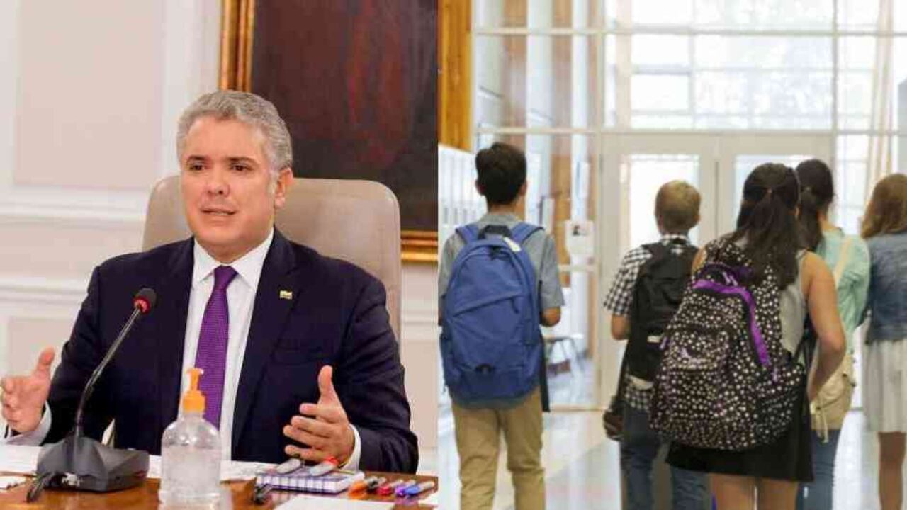 El presidente se refirió a la presencialidad en los colegios en lo que resta del año.