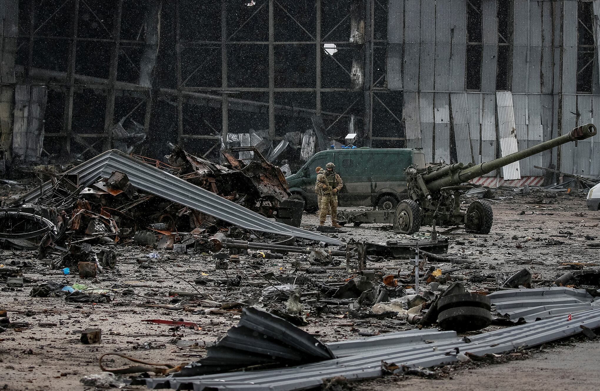 asi quedo el avión de carga Antonov An-225