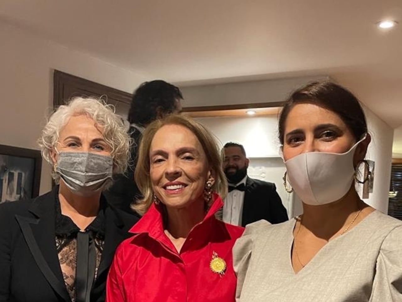 Julia Salvi, Juliana Márquez y la primera dama de la Nación María Juliana Ruiz.