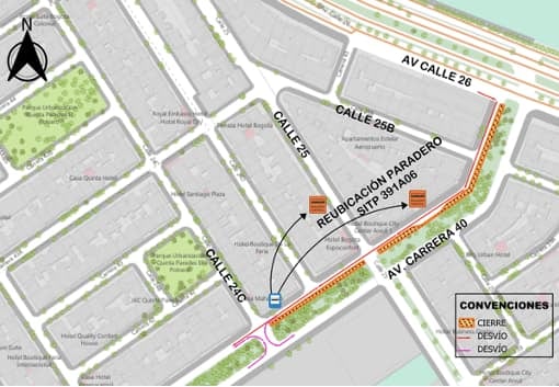 Anuncian cierre de carril en la carrera 40: estas son las afectaciones para la movilidad