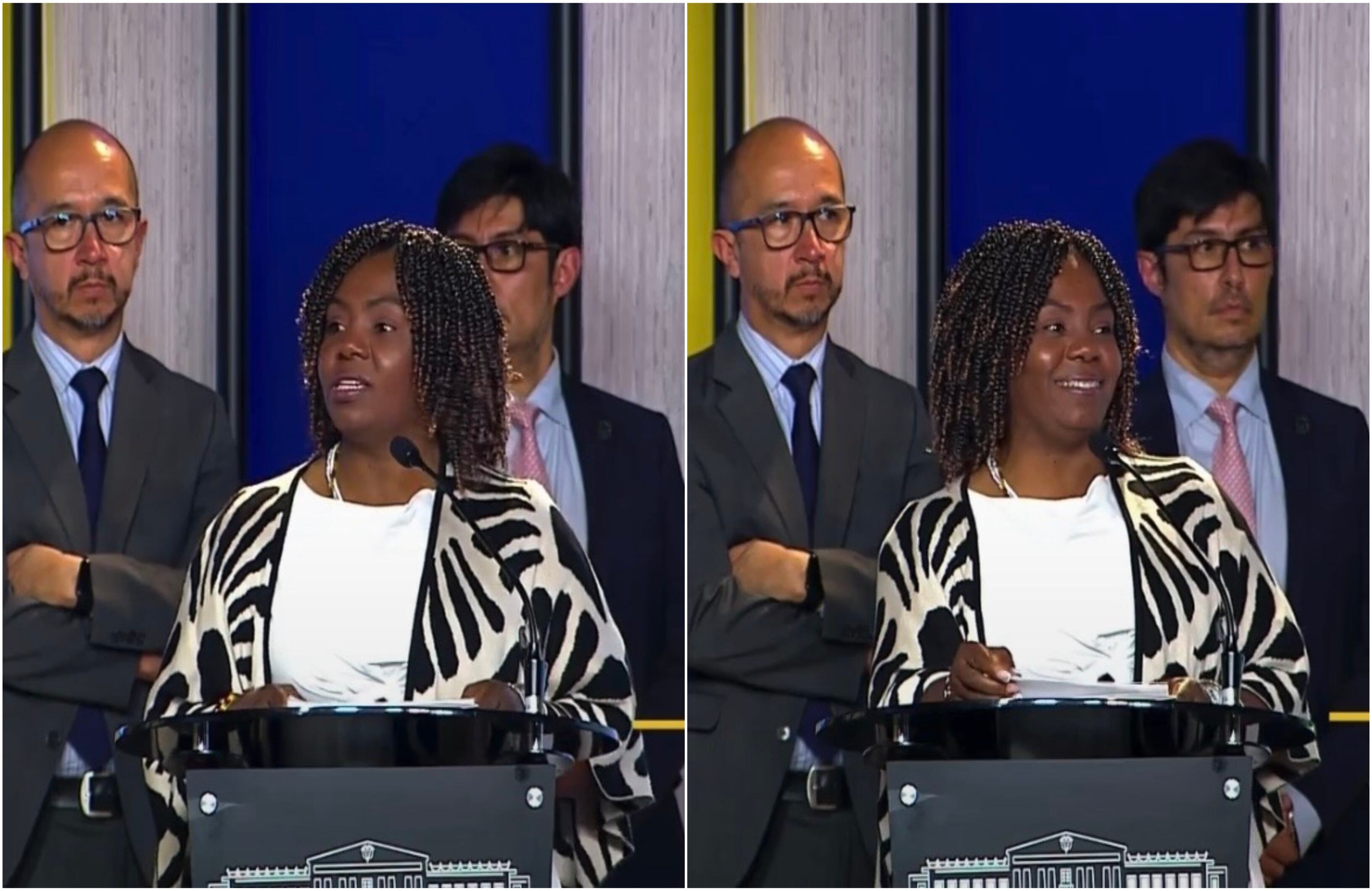 La vicepresidenta Francia Márquez respondió en plena rueda de prensa a las críticas por sus viajas a África.