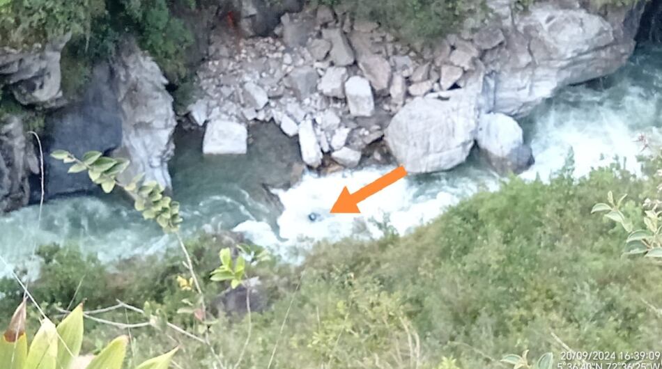 Vehículo del uniformado hallado en Boyacá.