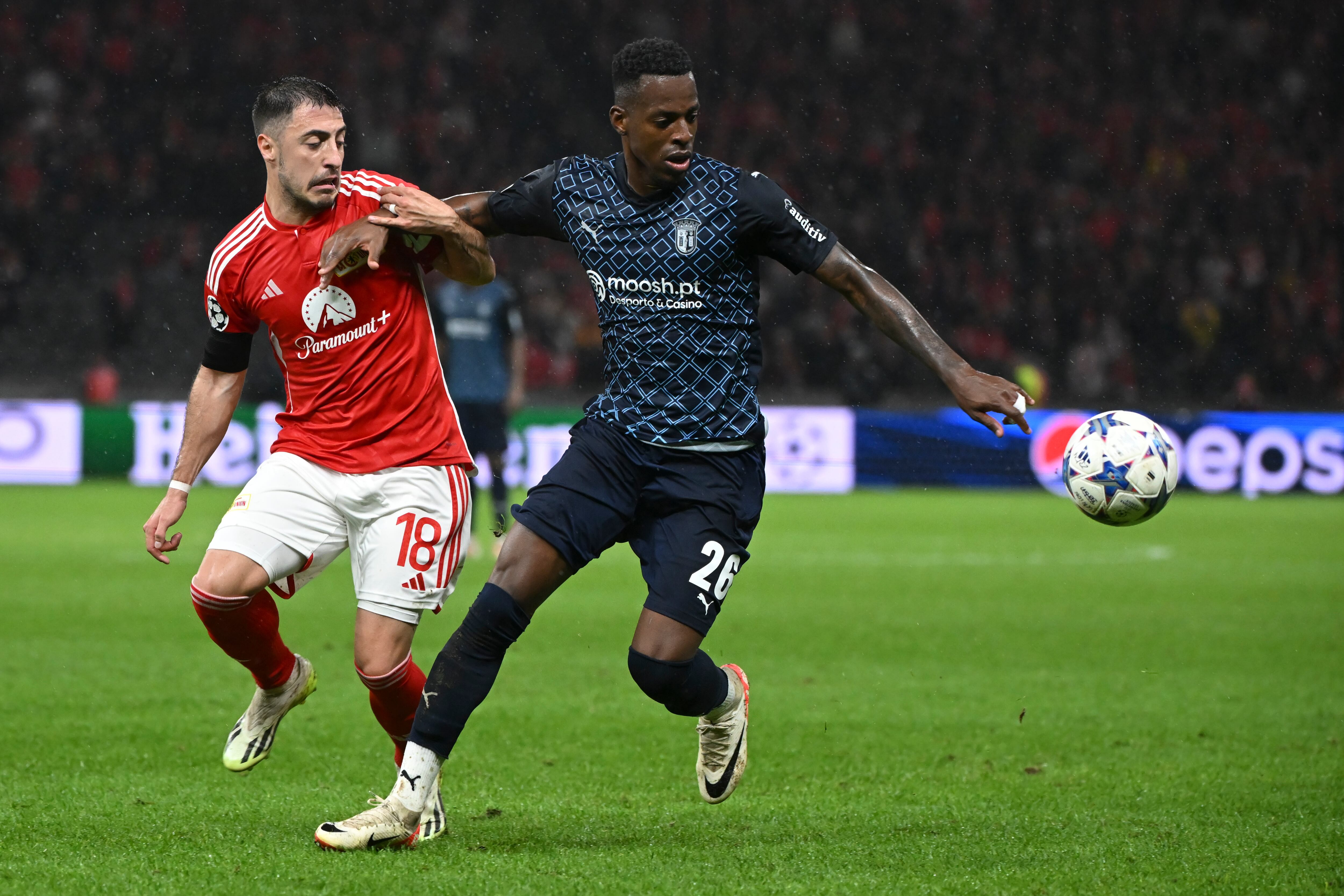 Cristian Borja, lateral colombiano en el SC Braga.