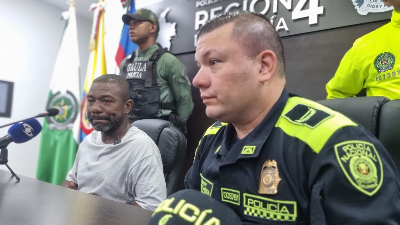 El señor Genaro González estuvo en el comando de la Policía Metropolitana de Cali atendiendo la rueda de prensa en la que se habló sobre la captura del presunto responsable de la muerte de su hija.
