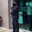 Momento en que son capturados los dos presuntos ladrones.