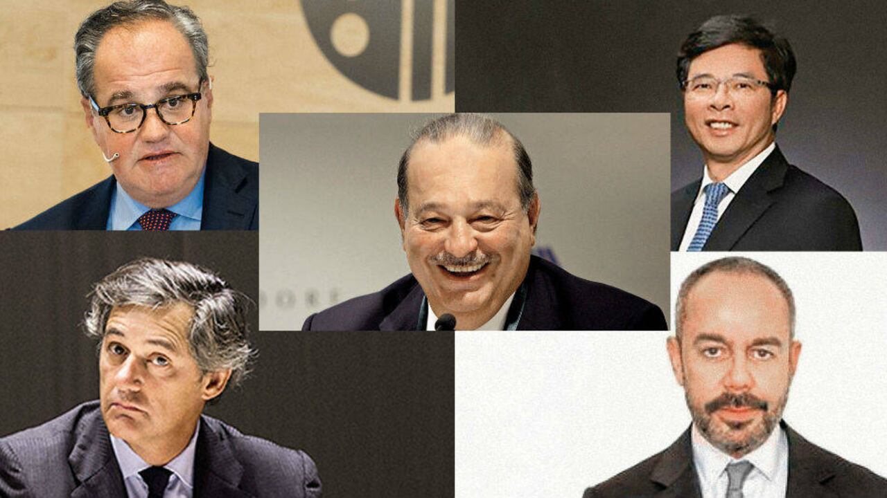 Demetrio Carceller Arce, José Manuel Entrecanales, Ling Chong, David Martínez, Carlos Slim