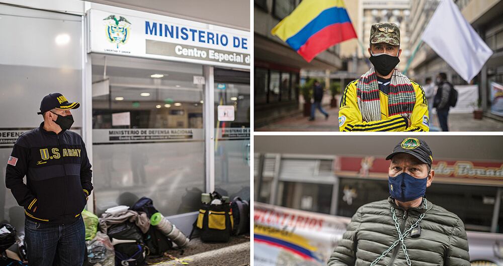 Soldados voluntarios están en huelga por la desigualdad salarial. Piden al Ministerio de Defensa que los escuche y resuelva su situación pensional. 