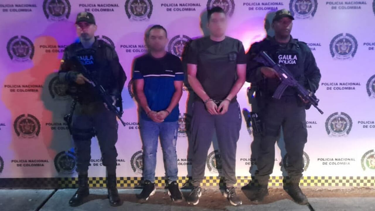 Captura de ‘Óscar’ y ‘Quiceno’, encargados de las finanzas de La Inmaculada.