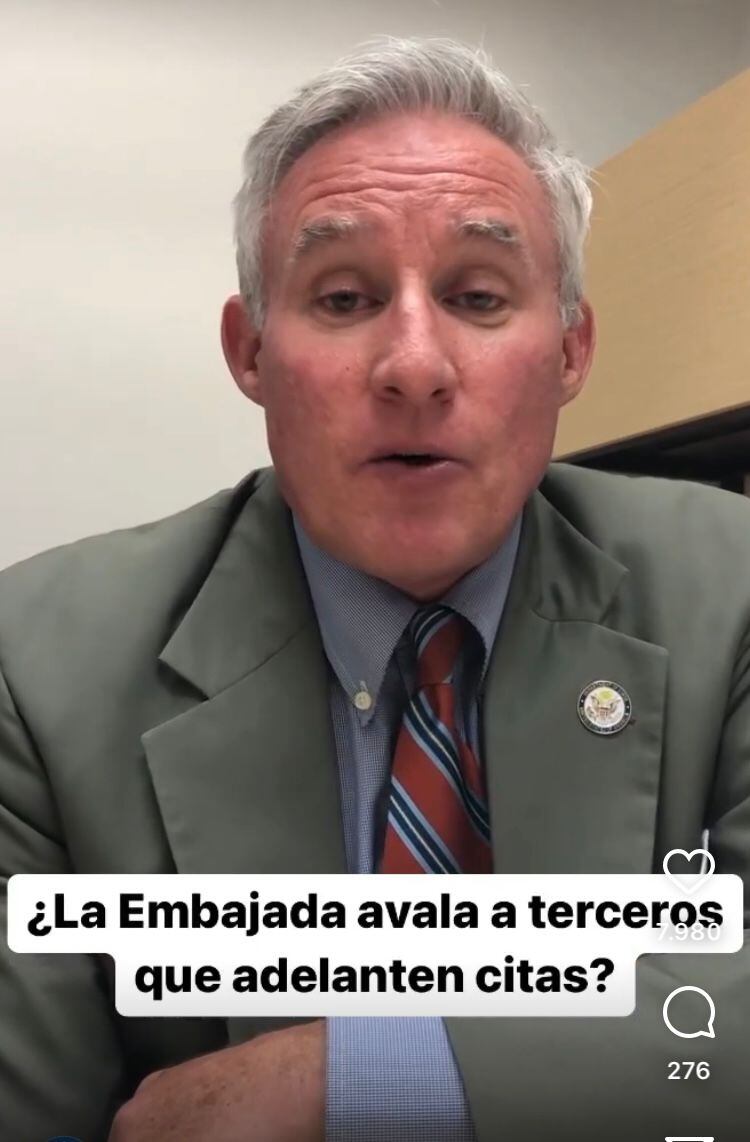 Matthew, Embajada EE.UU