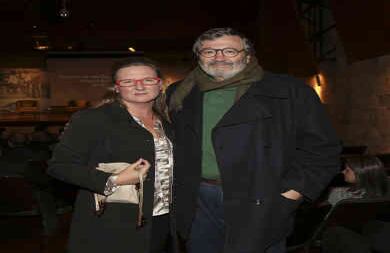 Estefanía Sokoloff y Carlos Castillo.