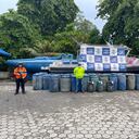 Este material, según la Armada Nacional, es de uso primordial para el procesamiento de coca.