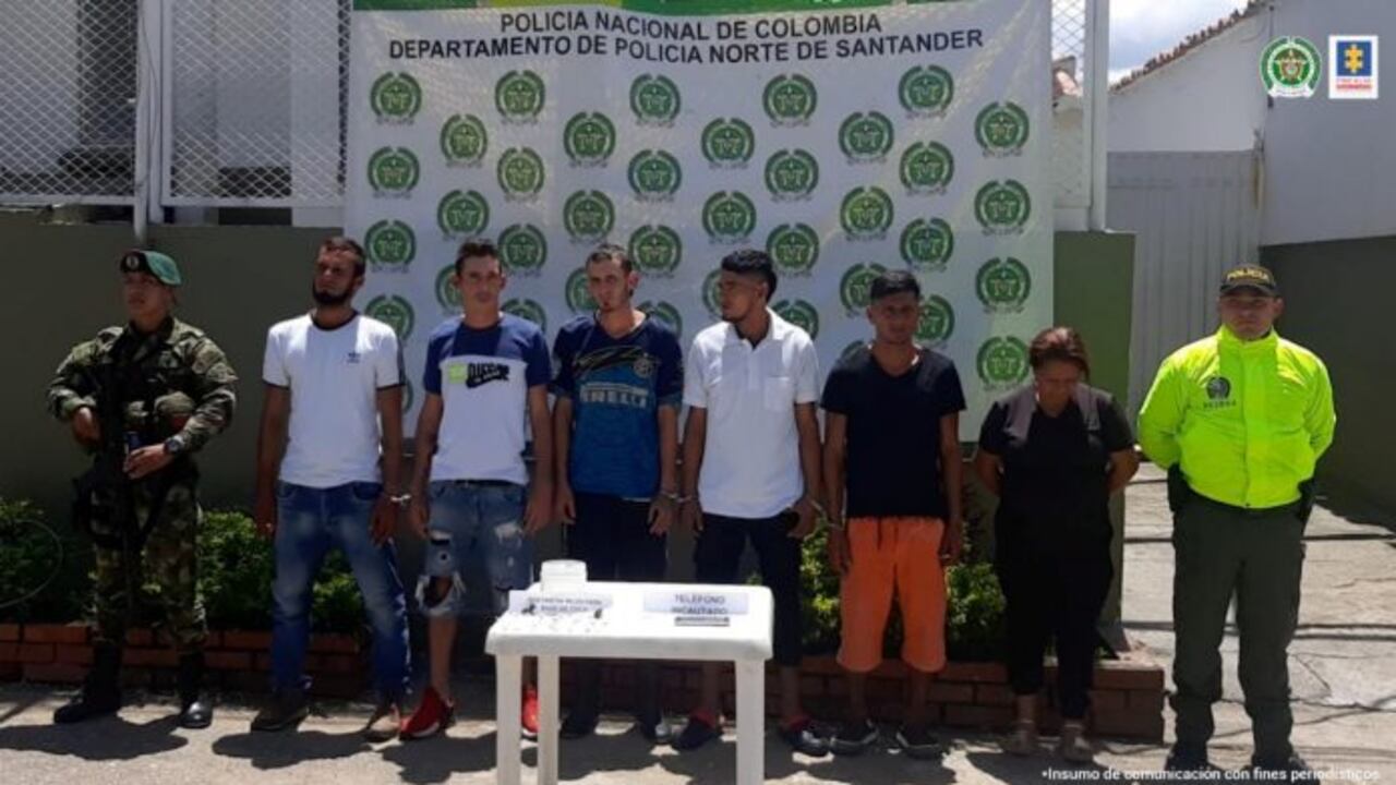 Grupo delincuencial Los Leñadores, dedicados presuntamente al hurto a residencias y motocicletas en Ábrego (Norte de Santander)