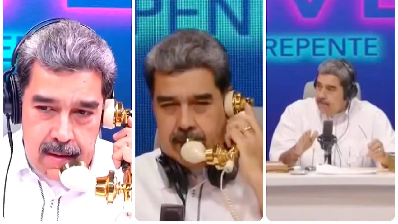 Nicolás Maduro en pleno show en vivo