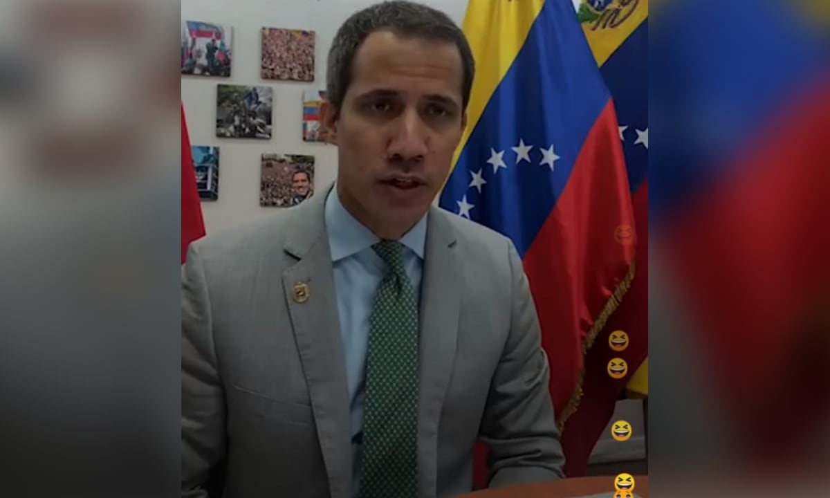 El presidente interino de Venezuela reaccionó a la decisión de la Asamblea Nacional, no obstante, gran parte de su discurso no se escuchó porque transmitió en un Live sin audio.