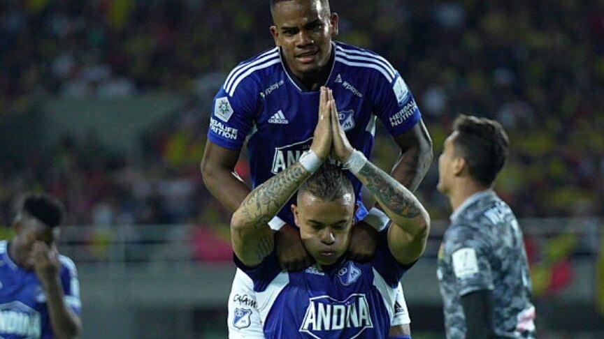 Castro debutó oficialmente con dos goles para Millonarios