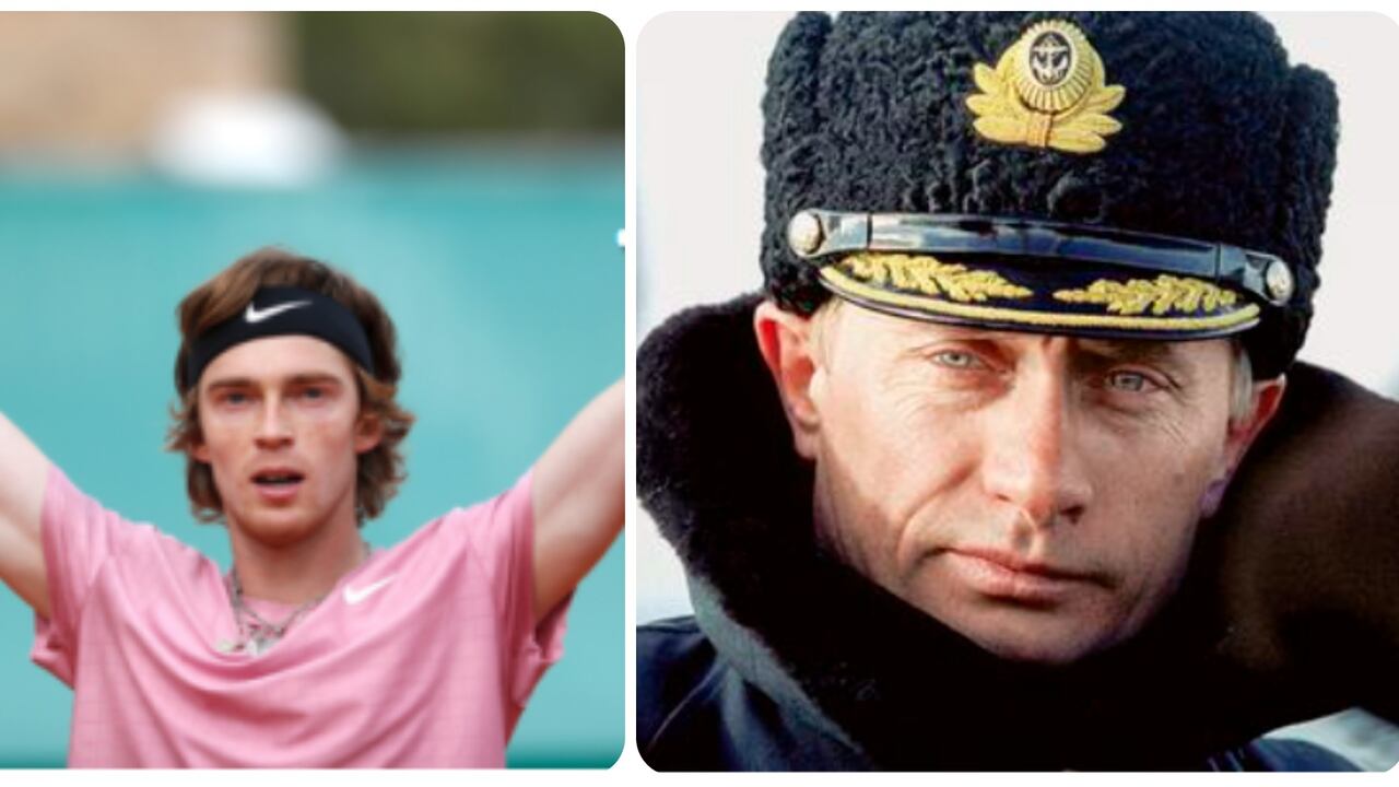 Andrey Rublev y Vladimir Putin