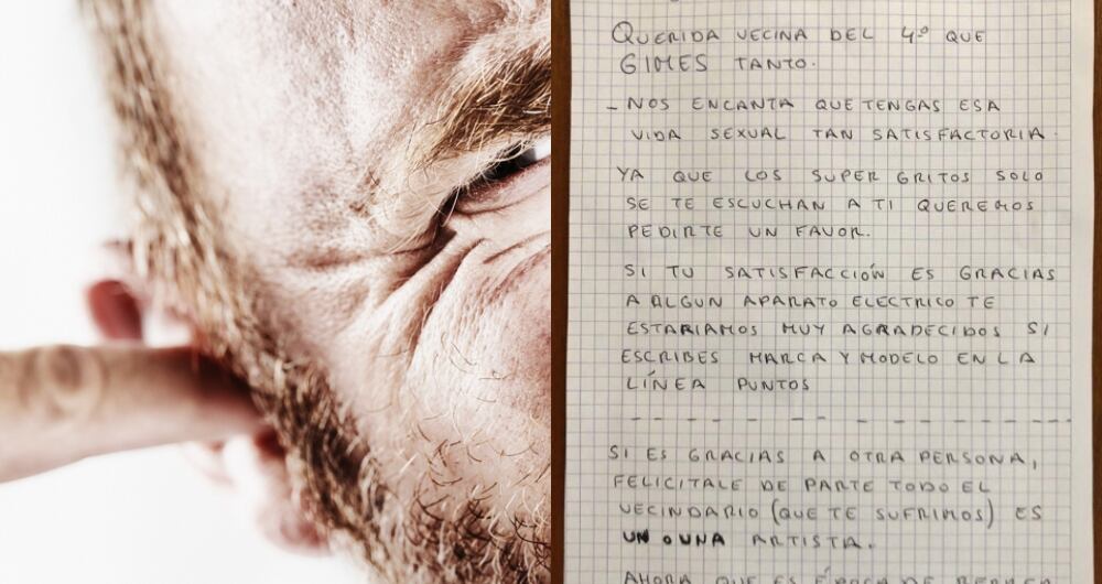 Carta del hombre a su vecina