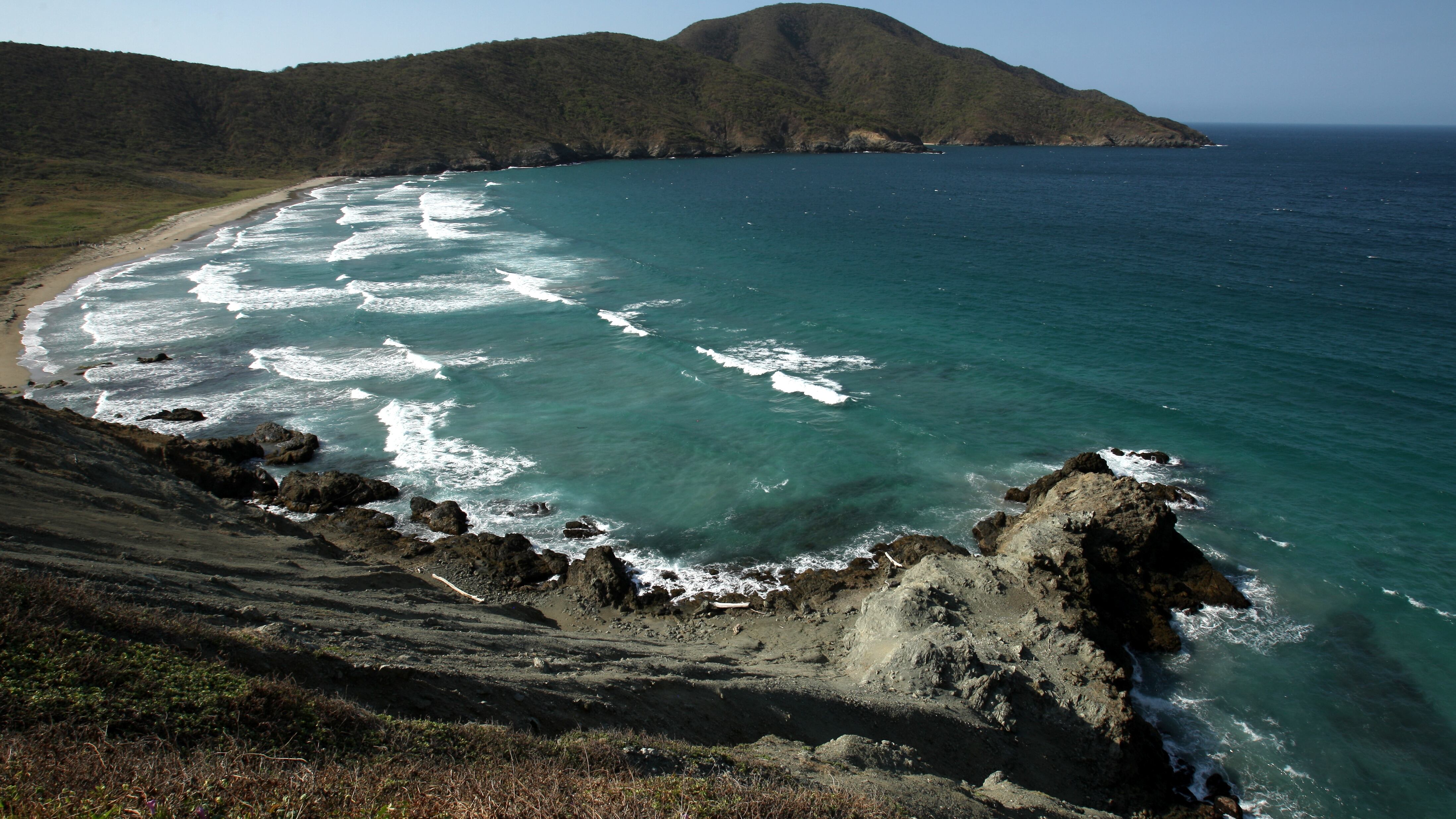 Playa de Las Siete Olas en Santa Marta, Magdalena. Parque Tayrona.