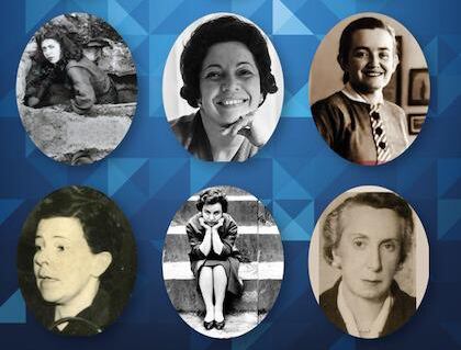 Arriba izq. a der.: Alicia Dussan, Esmeralda Arboleda y Josefina Valencia. Abajo izq. a der.: Emilia Pardo, María Luz Amorocho y Mercedes Rodrigo.