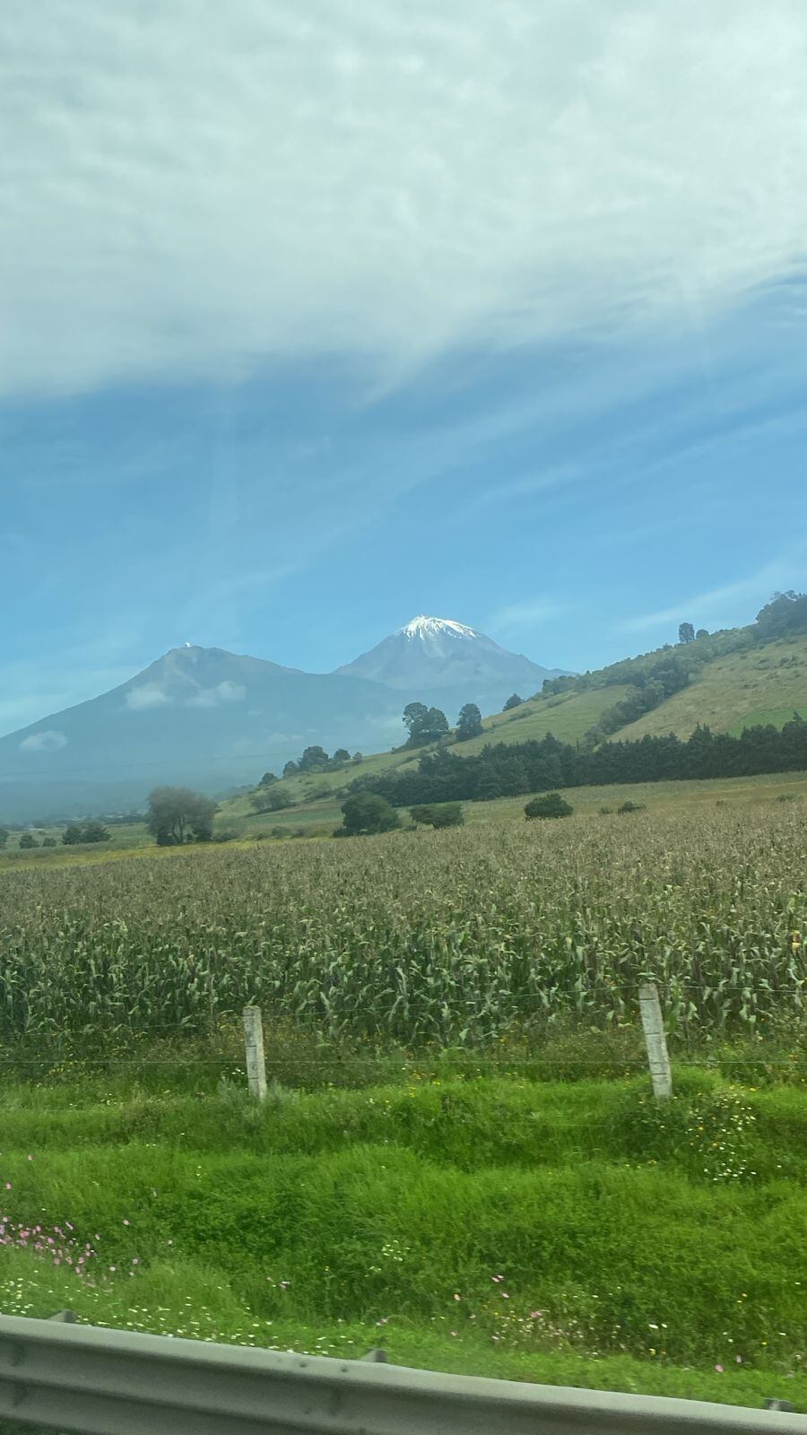 Esta era la zona por donde iba viajando la pareja de esposos minutos antes de que el bus fuera detenido en el retén