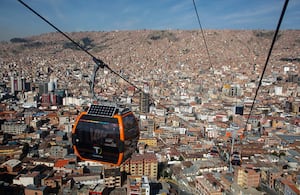 La Paz, Bolivia, es otra de las ciudades más económica para vivir en Latinoamérica.