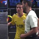 James Rodríguez cobró a la izquierda del portero