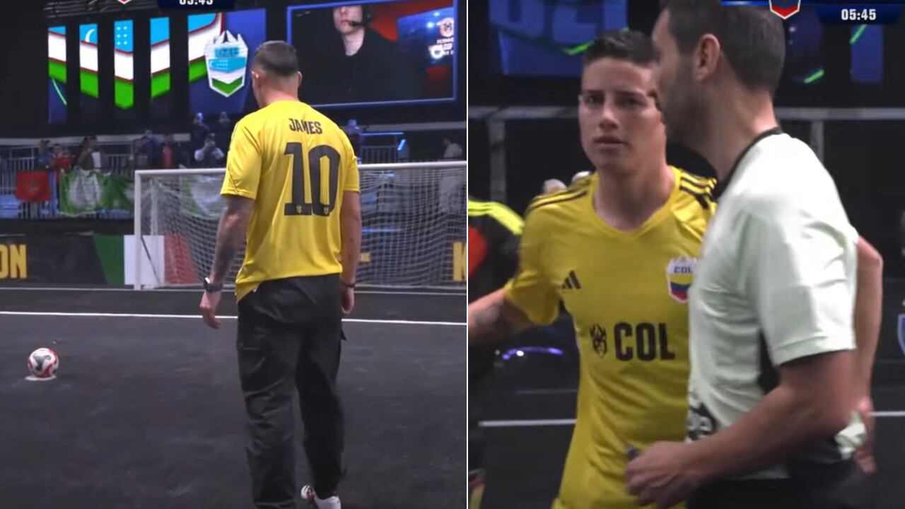 James Rodríguez cobró a la izquierda del portero