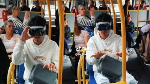 Hombre se atrevió a montarse a TransMilenio con las Apple Vision Pro
Foto: captura de pantalla X @oscarpe