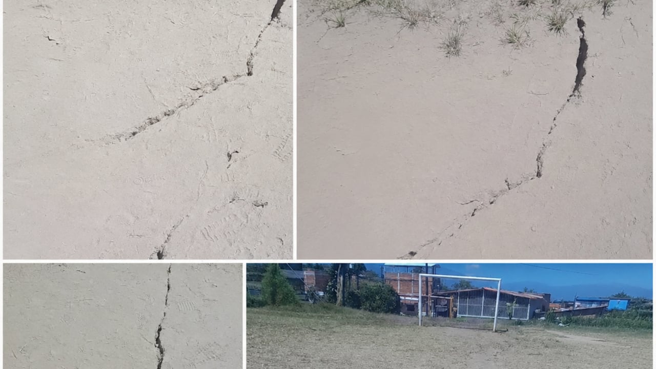 Suelo de Armenia tras el terremoto