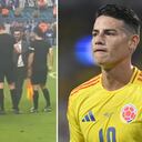 La reacción de James Rodríguez luego de perder la final contra Argentina
