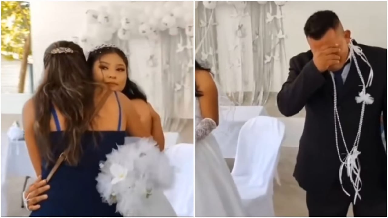 Reacción inesperada del novio, en medio de su propio matrimonio.