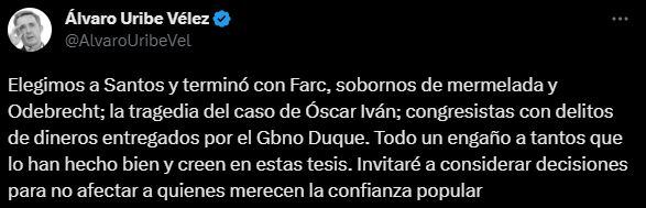 Álvaro Uribe.