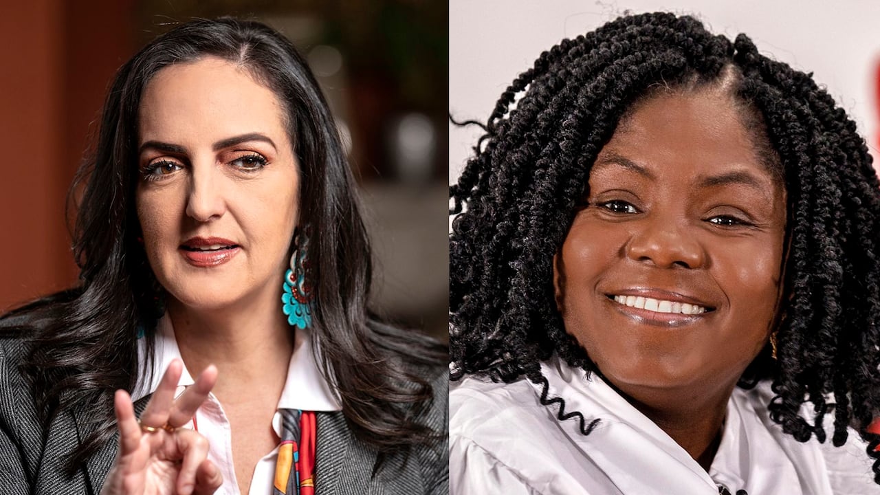 La senadora María Fernanda Cabal y la vicepresidenta Francia Márquez.