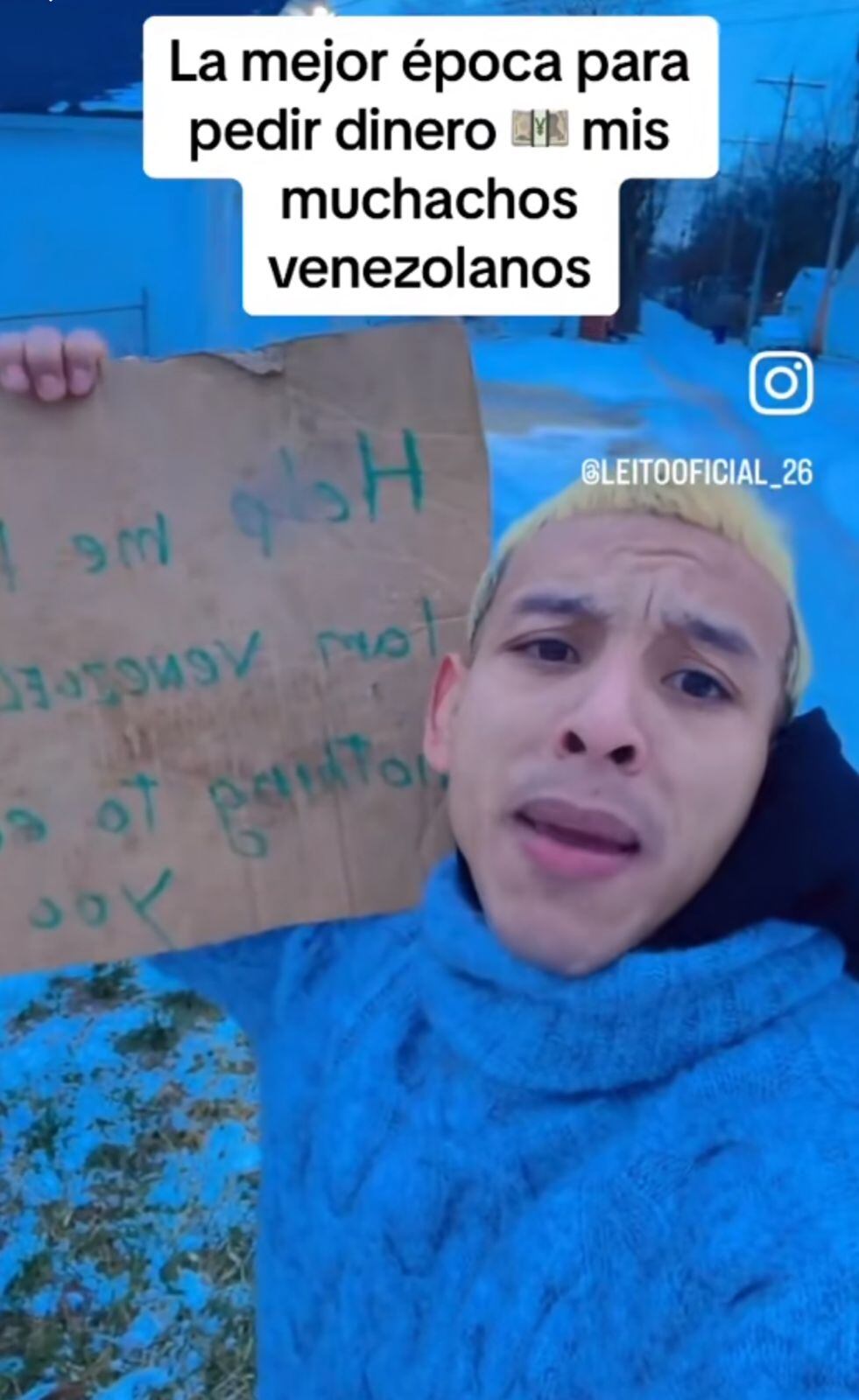 El hombre confirmó que pedir dinero es un "buen negocio" en Estados Unidos