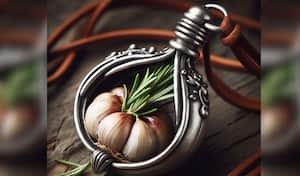 Amuleto ajo y romero.