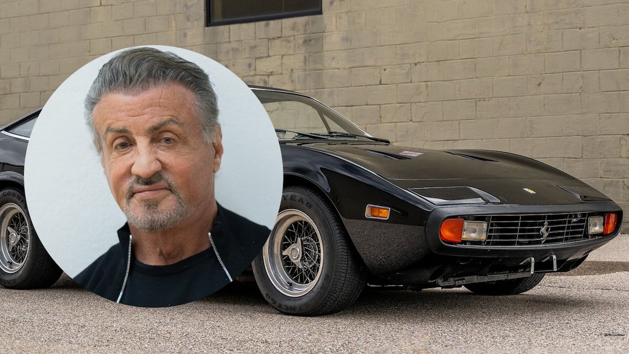 El Ferrari 365 GTC/4 lo compró Sylvester Stallone a su representante y lo mantuvo hasta finales de los 80.